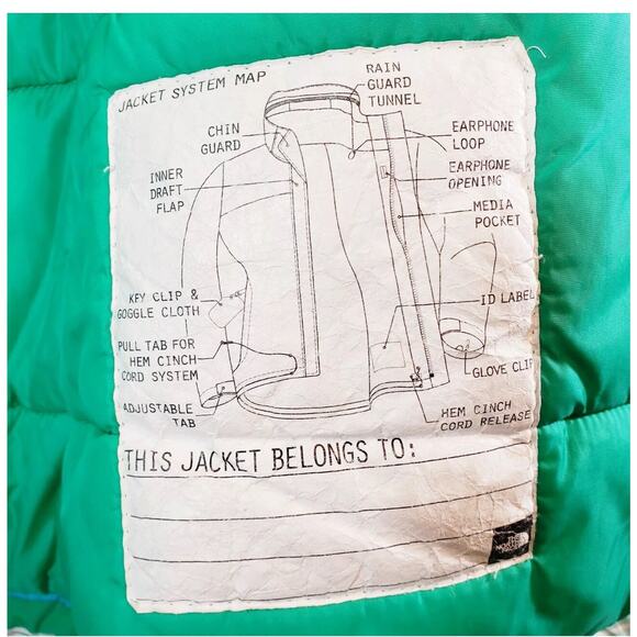 The North Face Girl’s (Sz M 10-12) Winter Snow Jacket Blue/Green RARE! - Picture 3 of 7